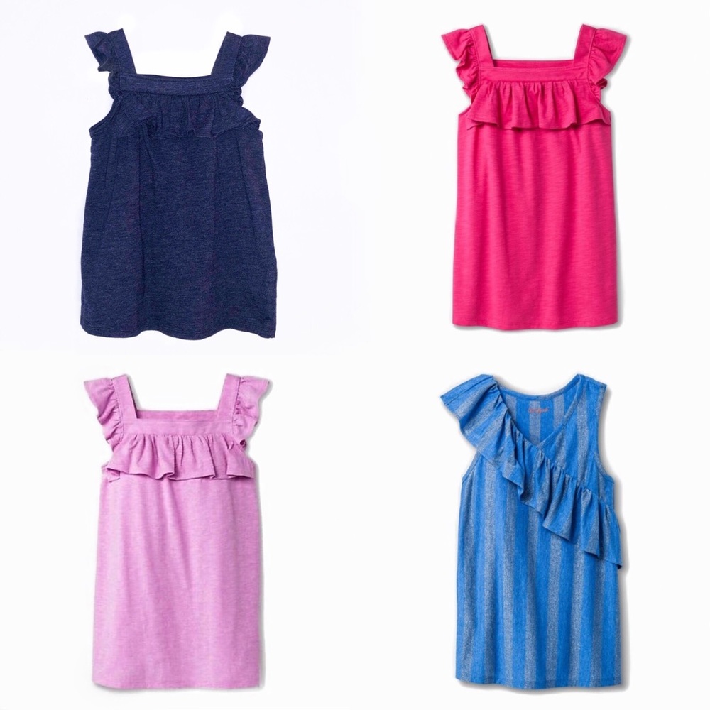 (Girls) Set of 4 Sleeveless Tops